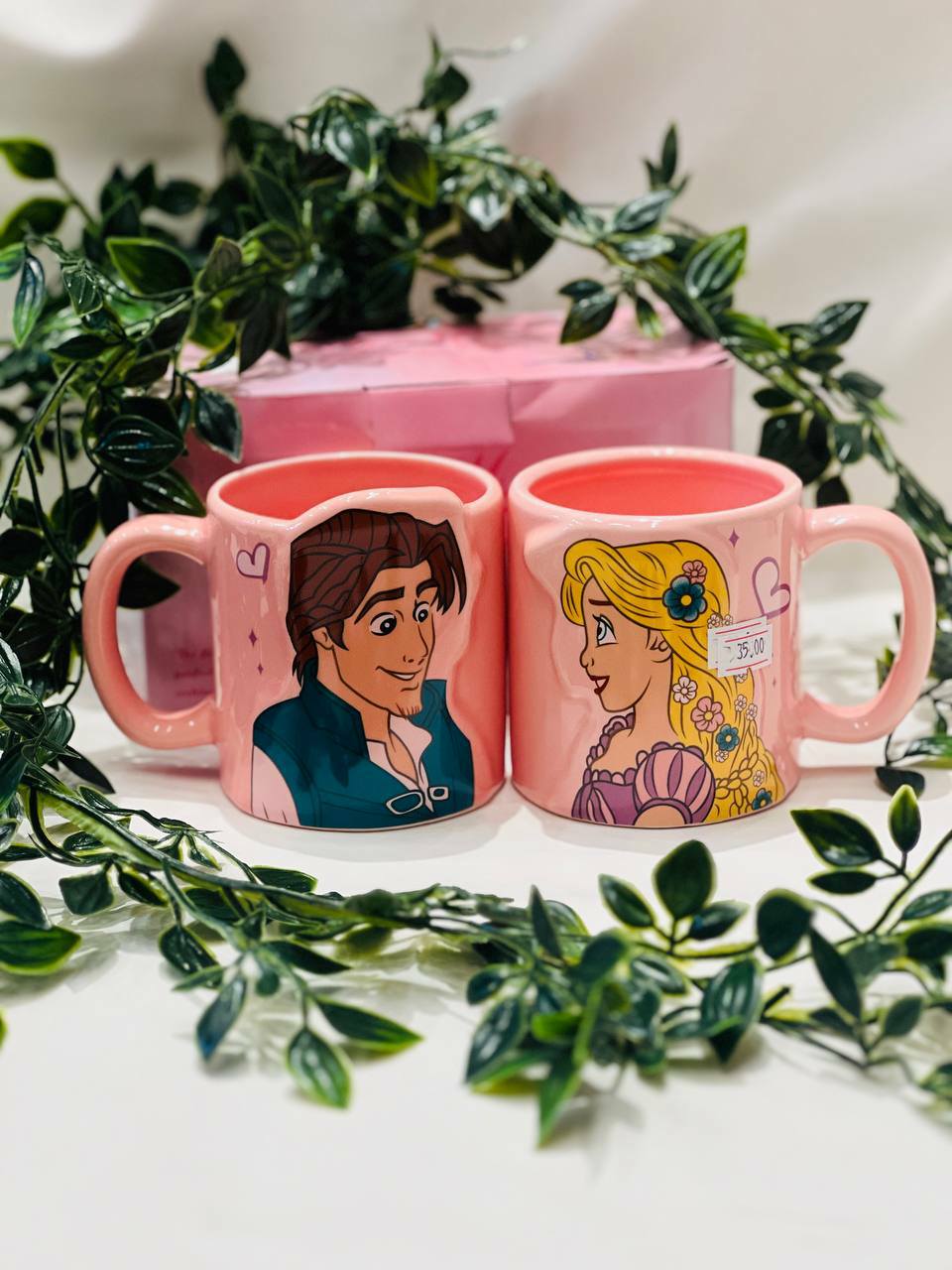 Tasses Couple Princesse & Prince – Design Romantique Disney 💕